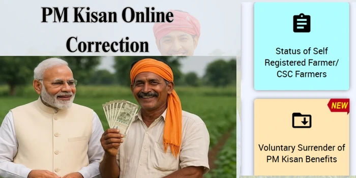 PM Kisan Online Correction