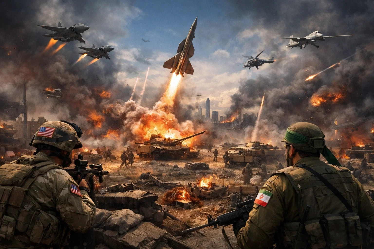 अमेरिका और इज़राइल की ईरान के साथ लड़ाई