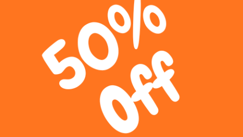 50% off